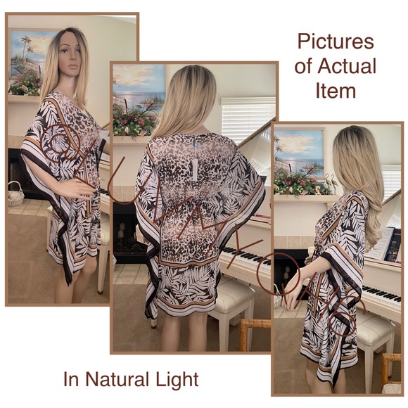 Bleu|Rod Beattie Caftan Swimsuit CoverUp - Picture 2 of 3